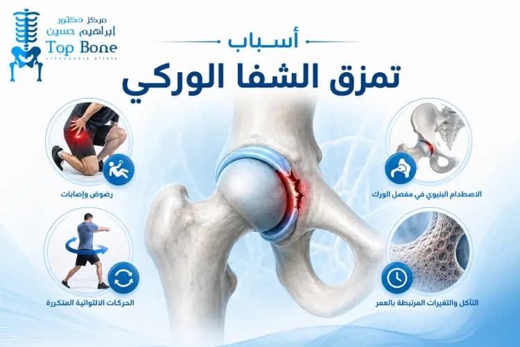 أسباب تمزق الشفا الوركي: الأعراض وطرق العلاج والتشخيص